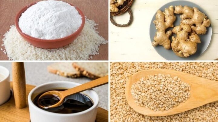 Nguyên liệu làm bánh ngào mật mía