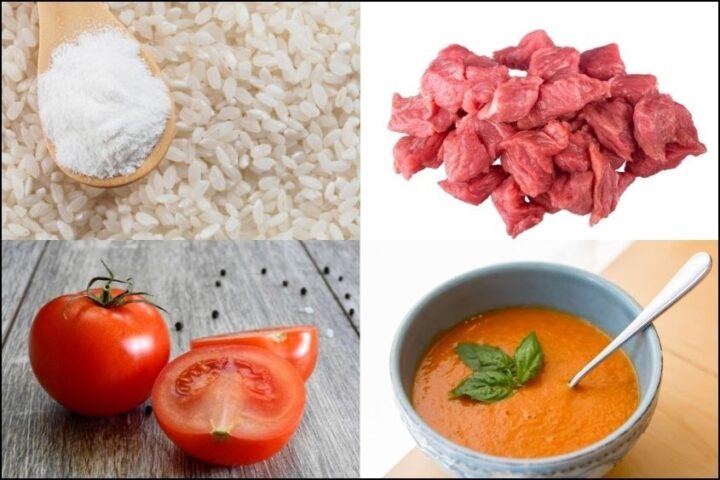 Cách nấu bột ăn dặm với thịt bò và cà chua