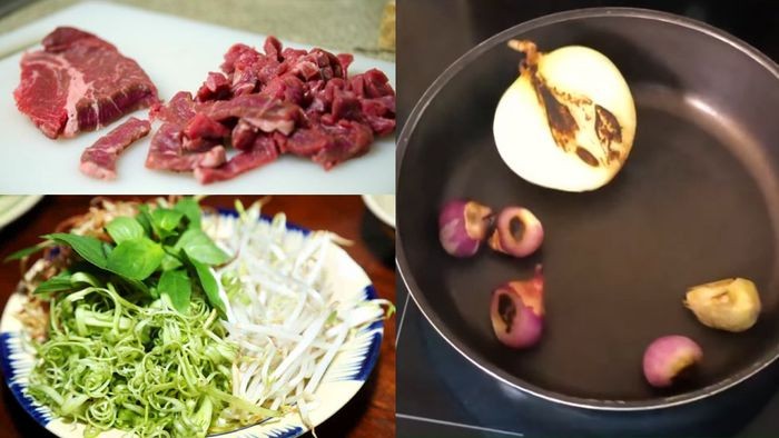 Sơ chế nguyên liệu nấu bún bò không mắm ruốc