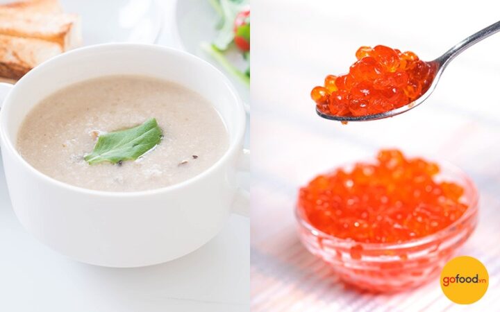 Cháo trứng cá hồi bí đỏ thơm ngon, bổ dưỡng cho bé, cách nấu cá hồi cho bé tại nhà