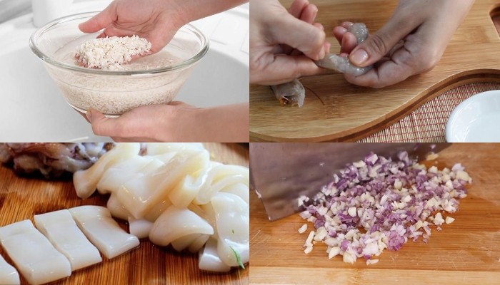 sơ chế tôm tươi cho món cơm nị ấn độ