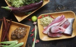 Nguyên liệu cho món mắm kho miền Tây chuẩn vị