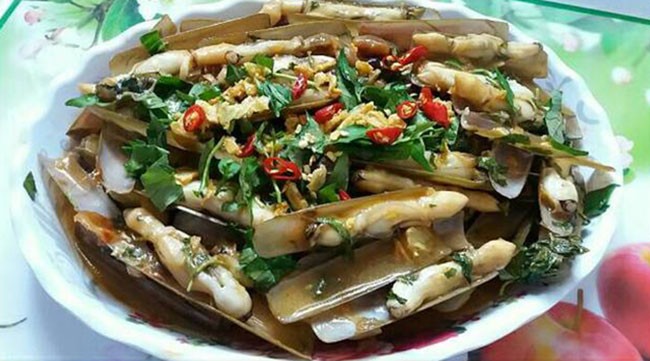 Hình ảnh đĩa ốc móng tay xào me thơm ngon, hấp dẫn, chuẩn bị thưởng thức