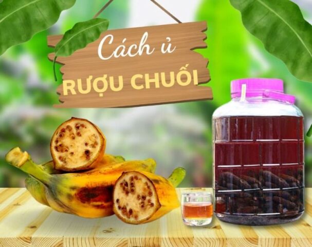 Rượu chuối thành phẩm sánh vàng, không bị chát, chuẩn vị