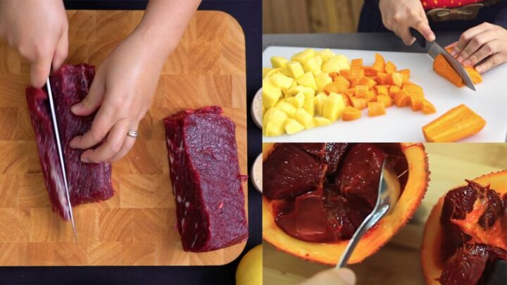 Thịt bò sốt vang cách nấu: Sơ chế các nguyên liệu chuẩn bị cho món ăn