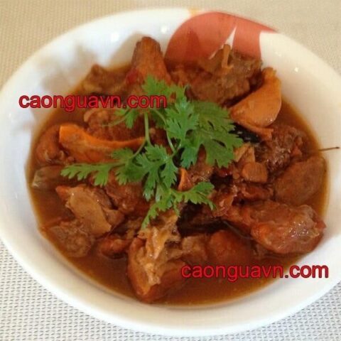 Cách nấu thịt ngựa sốt vang