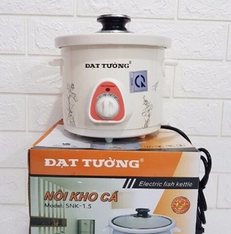 Nồi nấu cháo chậm Đạt Tường với lòng nồi đất nung cao cấp, hướng dẫn cách sử dụng