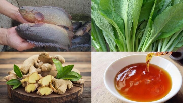 Nguyên liệu tươi ngon cho món canh cải cá rô chuẩn vị