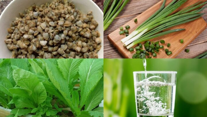 Canh hến nấu cải