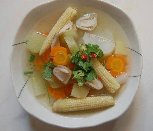 Tô canh quả chay thập cẩm rau củ đầy màu sắc, gợi ý cho cách nấu canh quả chay thanh đạm