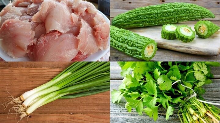 Nguyên liệu tươi ngon cho món cách nấu cá thác lác khổ qua