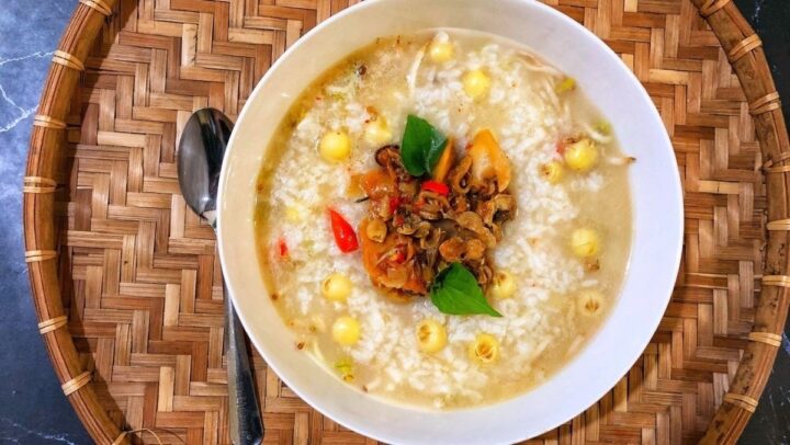 Cháo sò lông hạt sen thơm ngon, bổ dưỡng cho gia đình