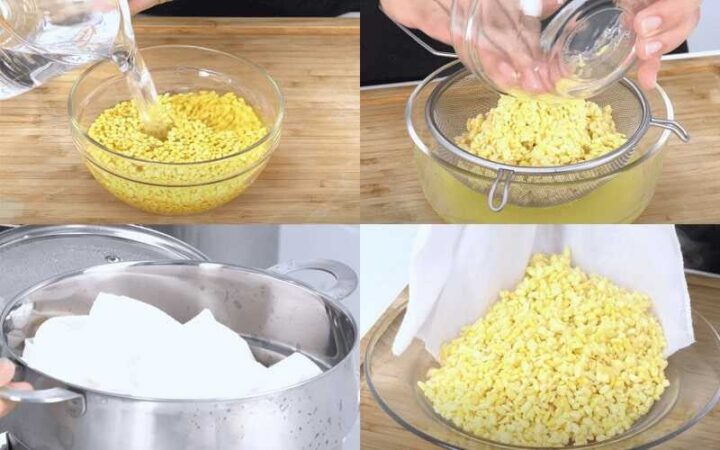 cách nấu chè hoa cau đậu xanh tơi mềm