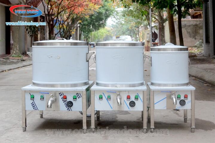 Nồi nấu phở điện Viễn Đông và tủ điều khiển, hỗ trợ đấu tủ điện nồi nấu phở