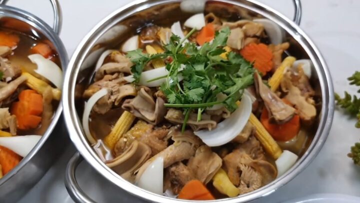 Cách làm gà nấu bao tử