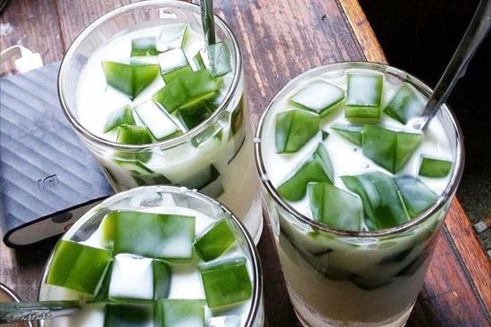 hinh sua chua thach la nep