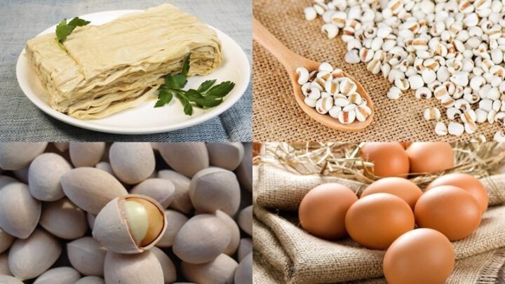Sơ chế nguyên liệu làm chè bo bo bạch quả tàu hủ ky