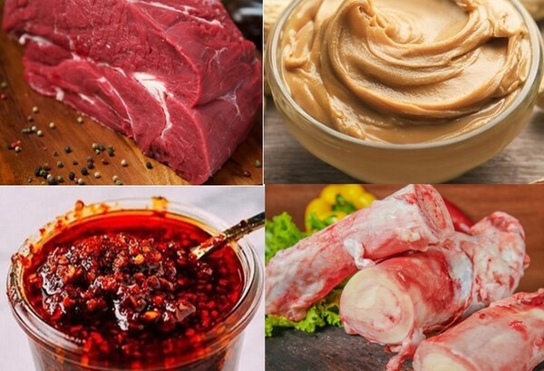 Sơ chế thịt bò và các nguyên liệu khác thật sạch sẽ