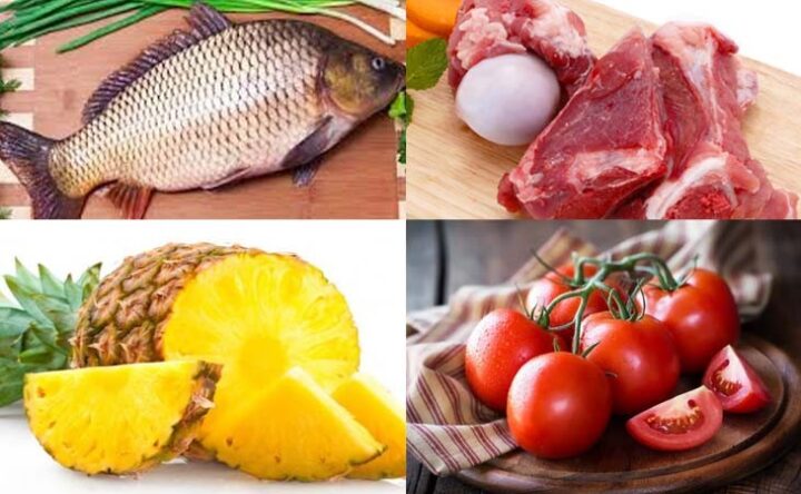 Nguyên liệu lẩu cá chép tươi ngon