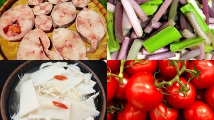 Nguyên liệu món ăn lẩu cá bớp măng chua