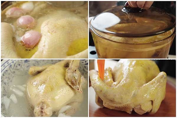 Kỹ thuật luộc gà đúng cách nấu cháo ngon nhất, da không nứt, thịt mọng nước
