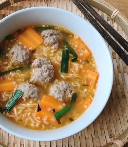 mi goi lE1BAA9u thai bo vien an liE1BB81n 5 phut recipe main photo