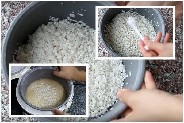 Nồi cơm điện nấu cơm gà xé vàng óng, thơm dẻo