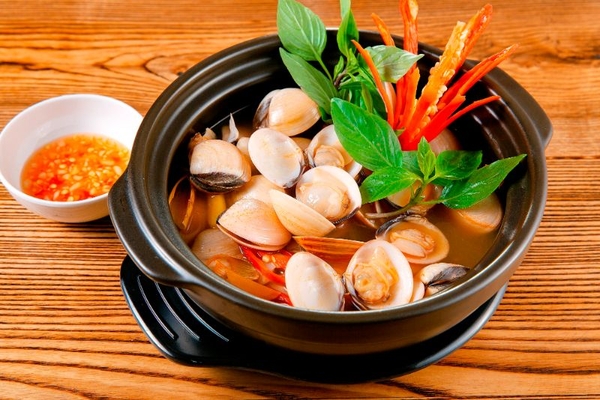 ngheu hap thai anh bia