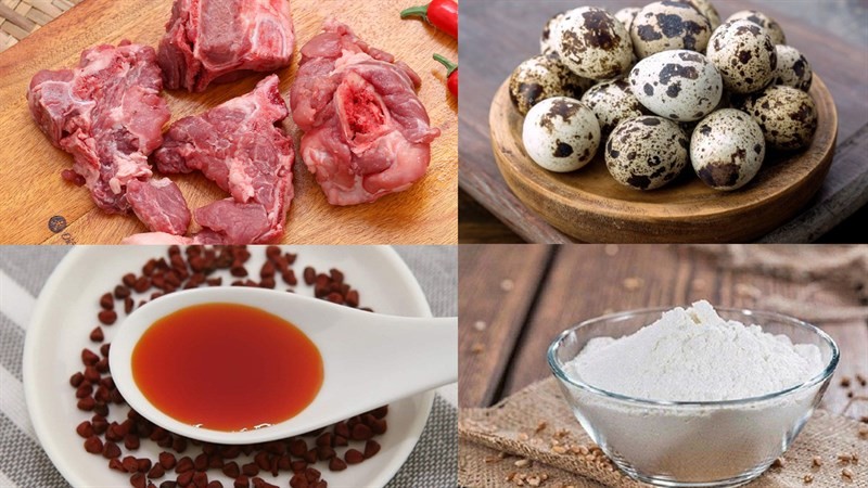 Nguyên liệu tươi ngon cho món cháo canh Nghệ An chuẩn vị