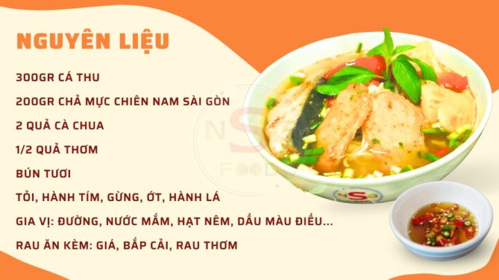 nguyen lieu bun ca cha muc