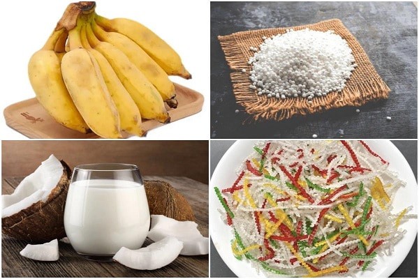 Nguyên liệu nấu chè đậu xanh bột báng bột khoai