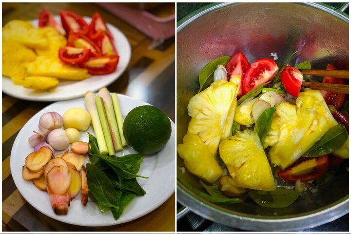 Nguyên liệu tươi ngon cho cách nấu nước lẩu Thái đơn giản tại nhà