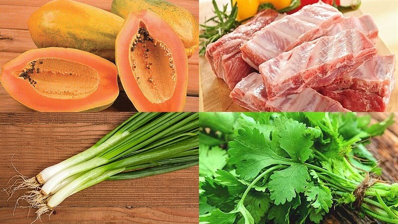 Nguyên liệu món ăn súp cua bí đỏ