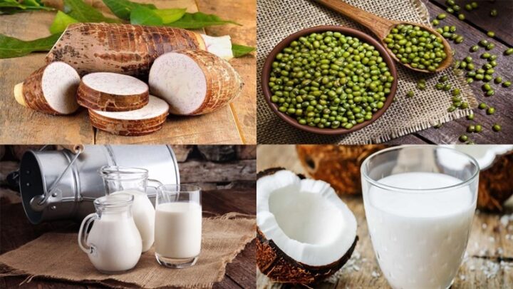 Nguyên liệu chính làm chè khoai môn đậu xanh