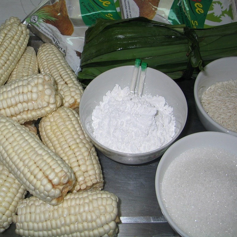 nguyên liệu để nấu chè bắp ngon tại nhà tươi sạch