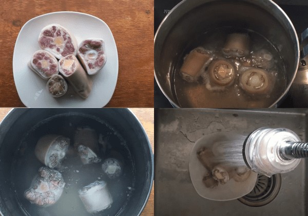 Sơ chế đuôi bò