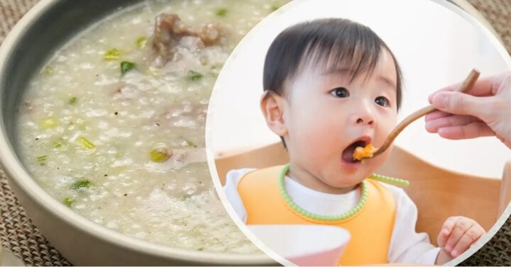 Bé từ 8 tháng tuổi có thể thưởng thức cháo sườn ăn dặm bổ dưỡng