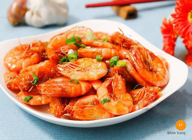 Cách nấu tôm rang mặn ngọt