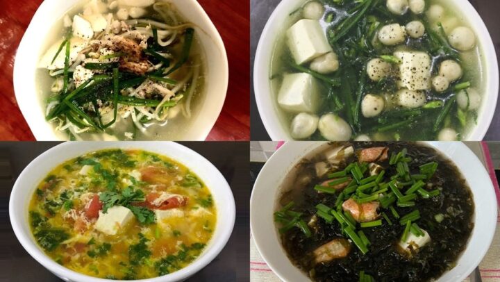 Canh đậu hũ non rong biển