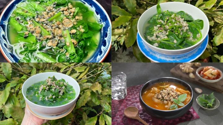 Hình ảnh tô canh hến ngon và thanh mát với rau củ tươi