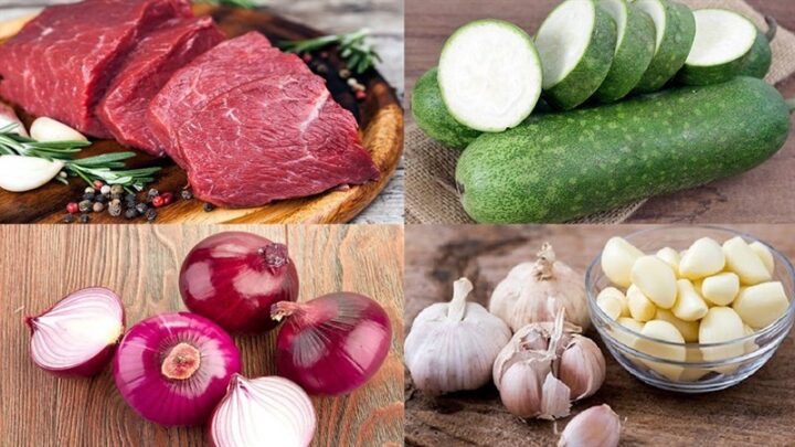Nguyên liệu món ăn canh bí đao thịt bò