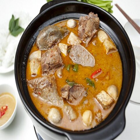 Nguyên liệu chuẩn bị làm chao vịt miền Nam tươi ngon