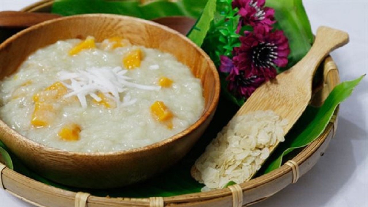 Chè cốm khoai lang và chè cốm khoai môn dẻo bùi