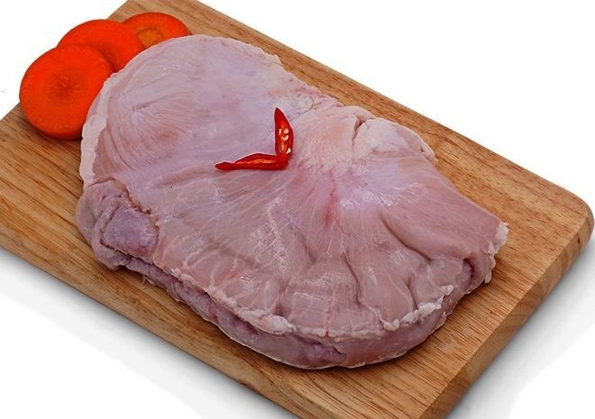 Bao tử heo tươi chưa sơ chế, nguyên vẹn, sẵn sàng chế biến.