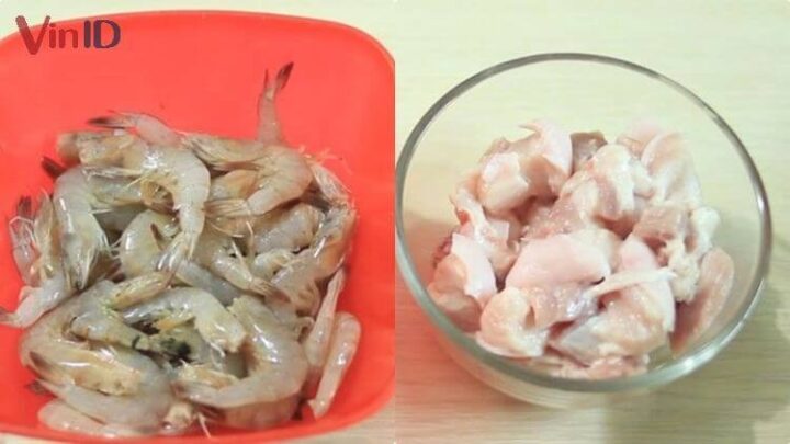 Nguyên liệu tươi ngon cho cách nấu thịt kho tôm nước dừa truyền thống