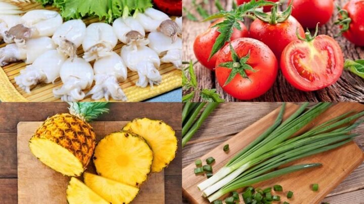 Nguyên liệu chính cho món canh chua mực