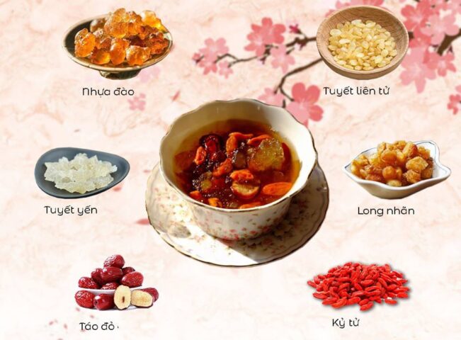 Chén chè dưỡng nhan tuyết yến thanh mát, thơm ngon được nấu đúng cách