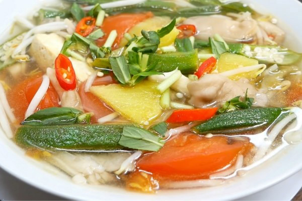 cach nau canh chua chay