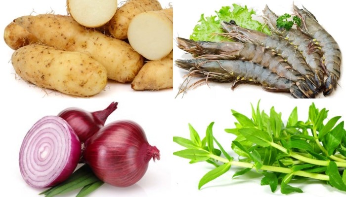 Củ từ đã gọt vỏ và thái miếng chuẩn bị cho món canh củ từ ngon