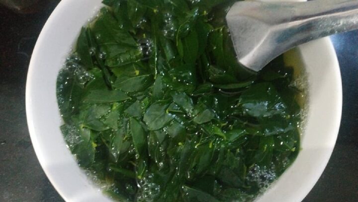 Canh rau ngót chay